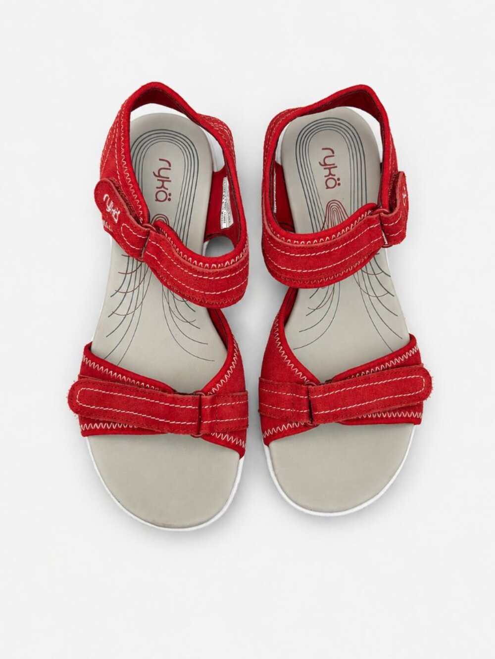 Ryka Red Comfort Sport Sandals Adjustable Walking Shoes Size 7.5